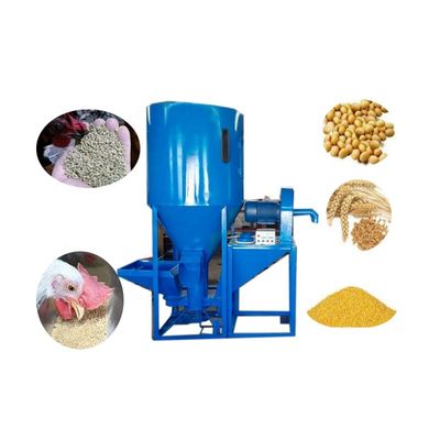quality  Poultry and Livestock 1000KG/Batch Corn Wheat Soybean Grain Feed Poultry Farm Mixing Grinding Equipment factory