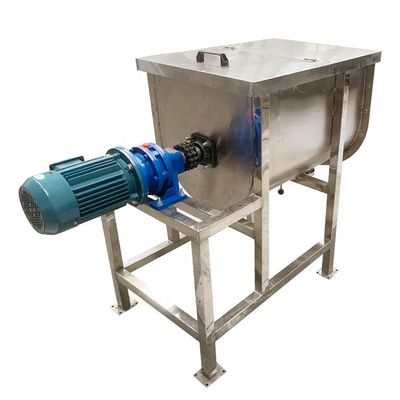 quality  Horizontal Animal Feed Stainless Steel Ribbon Poultry Chicken Animal Feed Mixer In Kenya factory